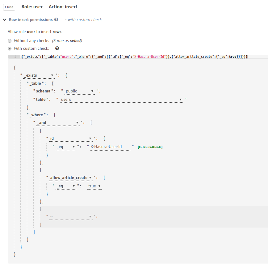 Use an unrelated table to build rules