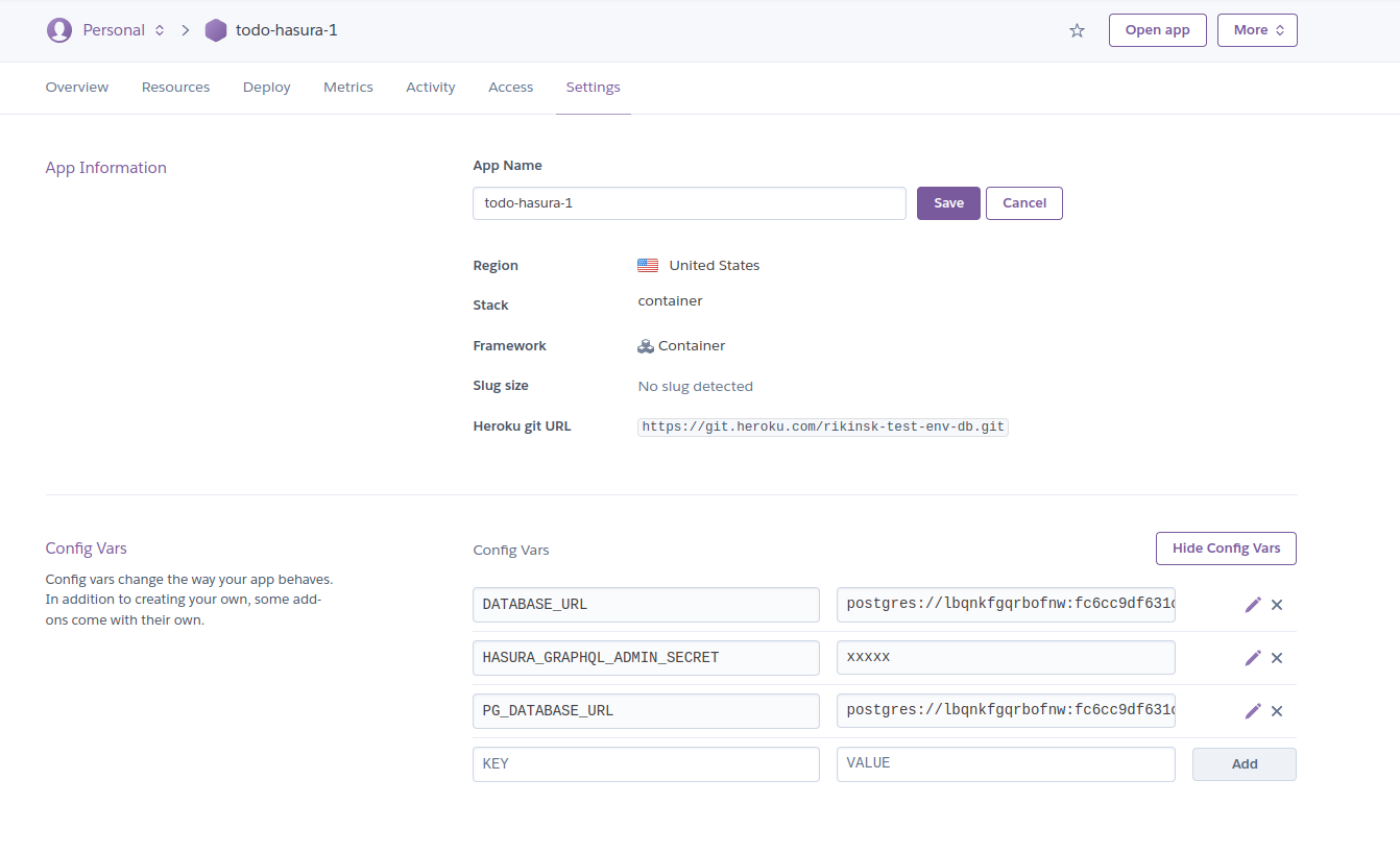 Configure environment variables