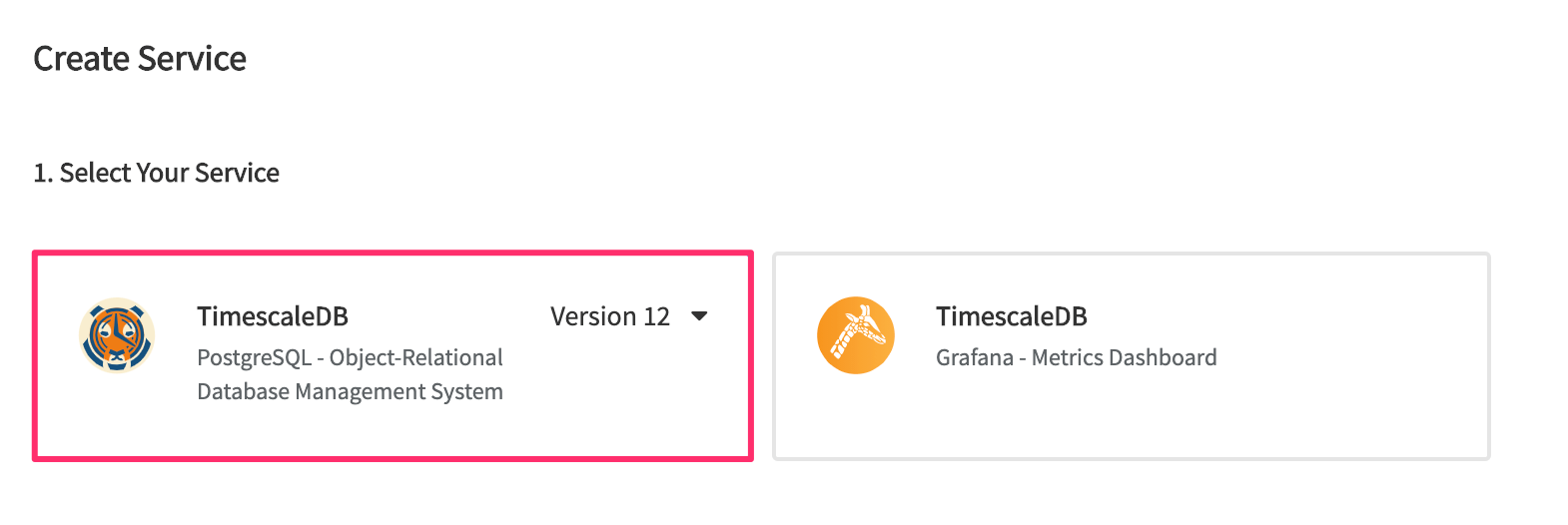 Select Postgres on Timescale