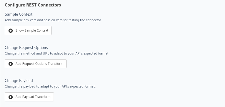 Configure REST Connectors for event triggers