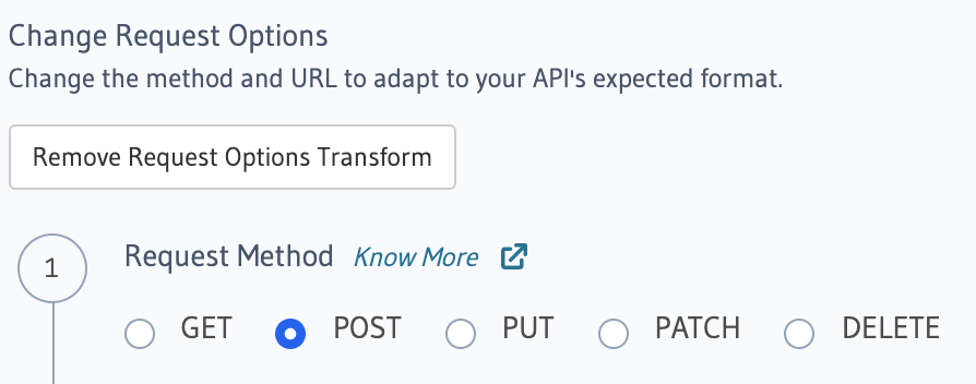 Change request method